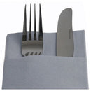Pocketnapkins grey, plain, Airlaid, box of 600 pieces, 1/8 fold. 60gr