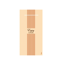 Pocket Napkin, 40x40, 1/8, Airlaid Creme Enjoy your meal. 600 Stuks. - Lanza Tafelaankleding