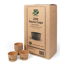 Sausbakjes 45cc Rond Karton "100% Fair" Ø 61 x 40mm